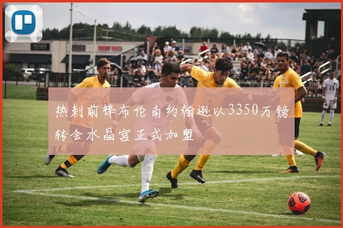 热刺前锋布伦南约翰逊以3350万镑转会水晶宫正式加盟